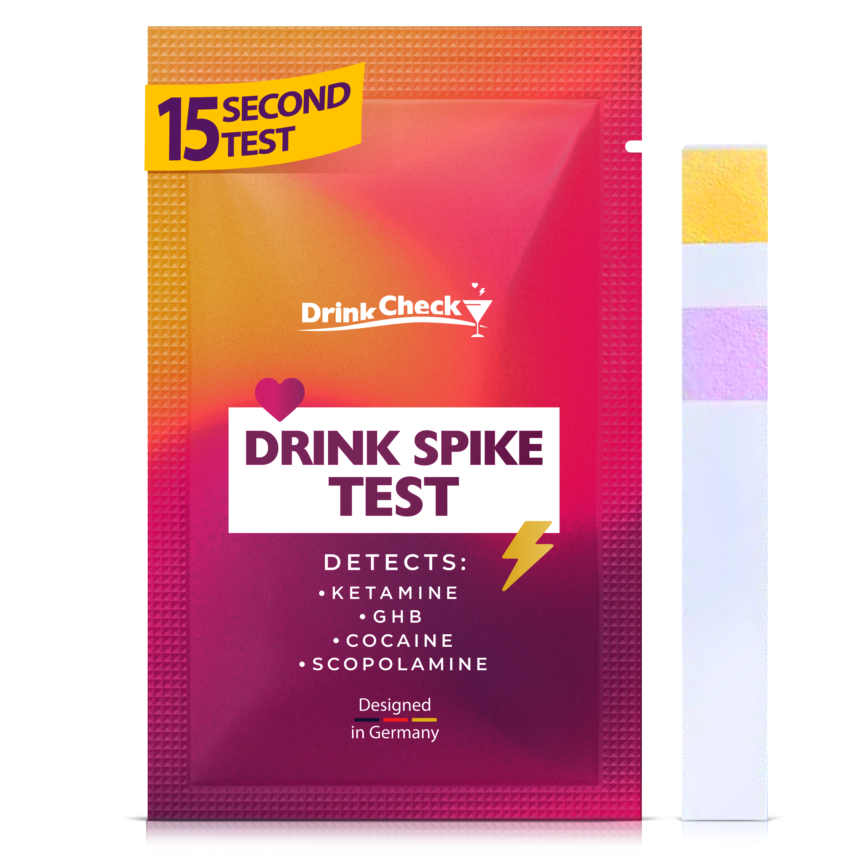 DrinkCheck Getränke-Spike-Test für GHB und Ketamin