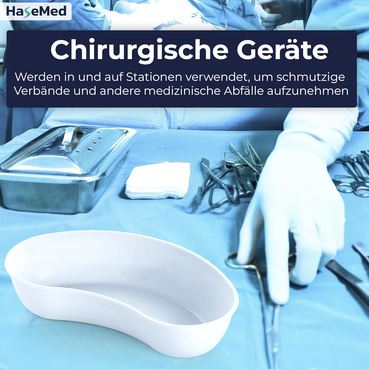 HaseMed Nierenschale, weiß, PP