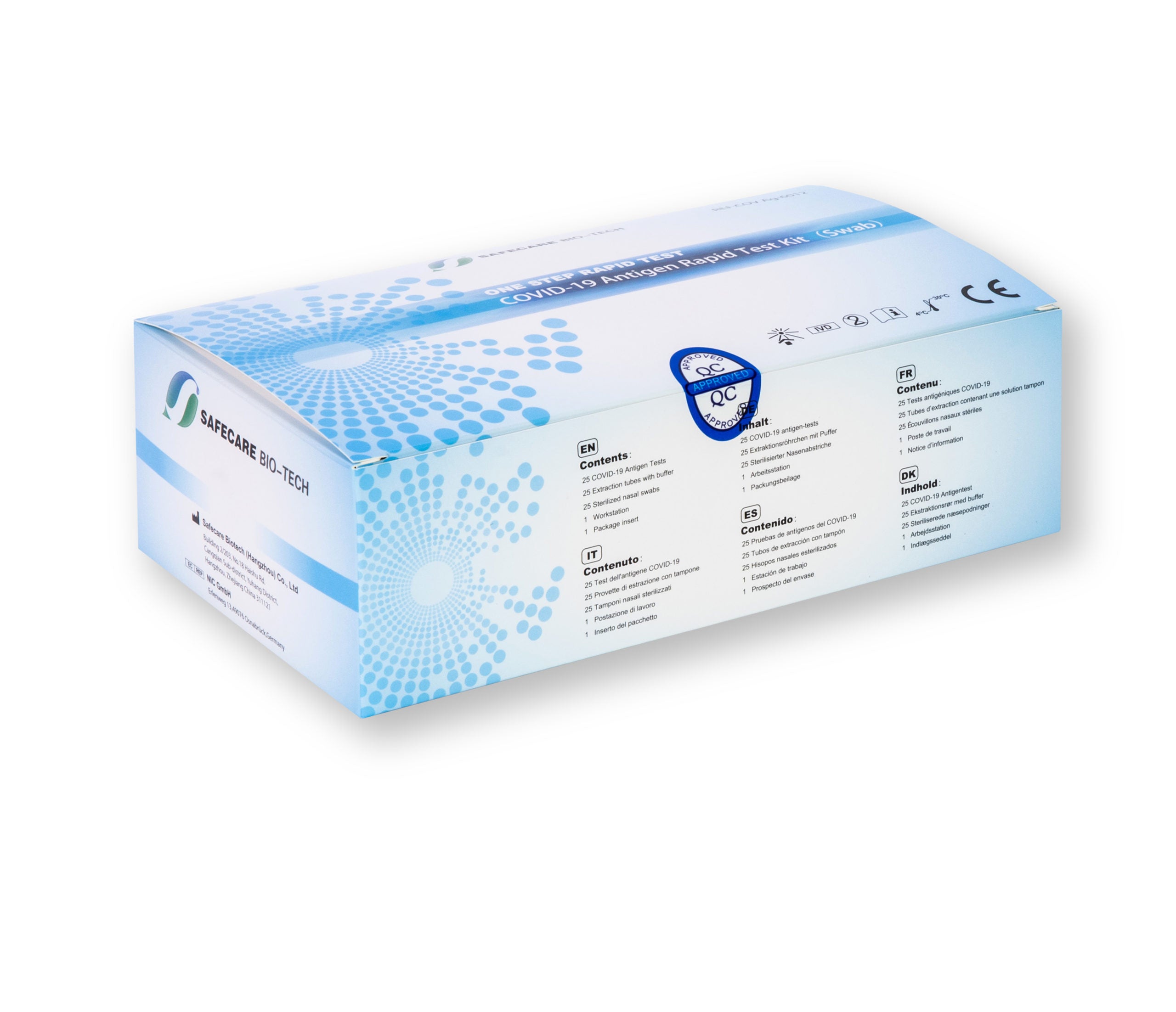 Safecare One Step Rapid Test Corona Antigen Rapid Test Kit Professional Test (Nasal / Nasopharyngeal / Oropharyngeal)