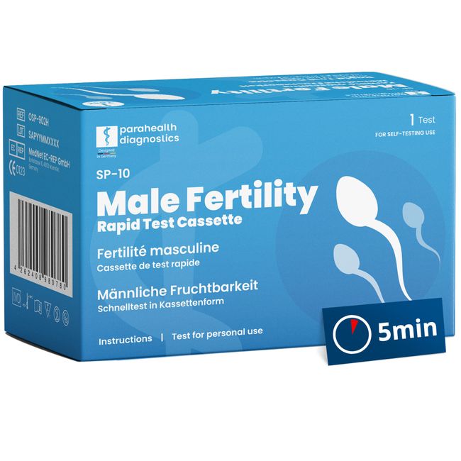 parahealth diagnostics SP-10 Fruchtbarkeitstest für Männer zur Anwendung zuhause