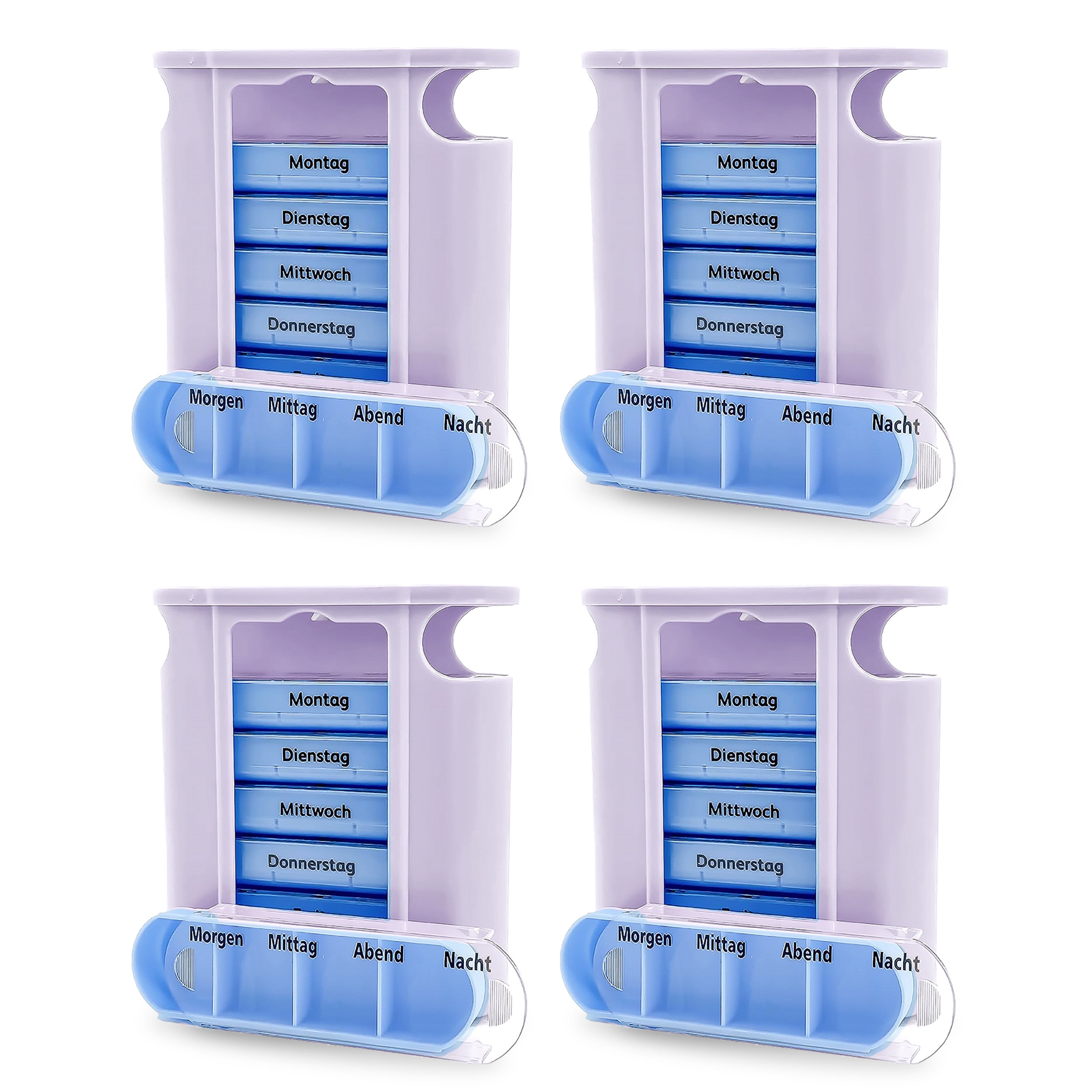 HaseMed Weekly Pill Organizer, Pill Box for 7 Days