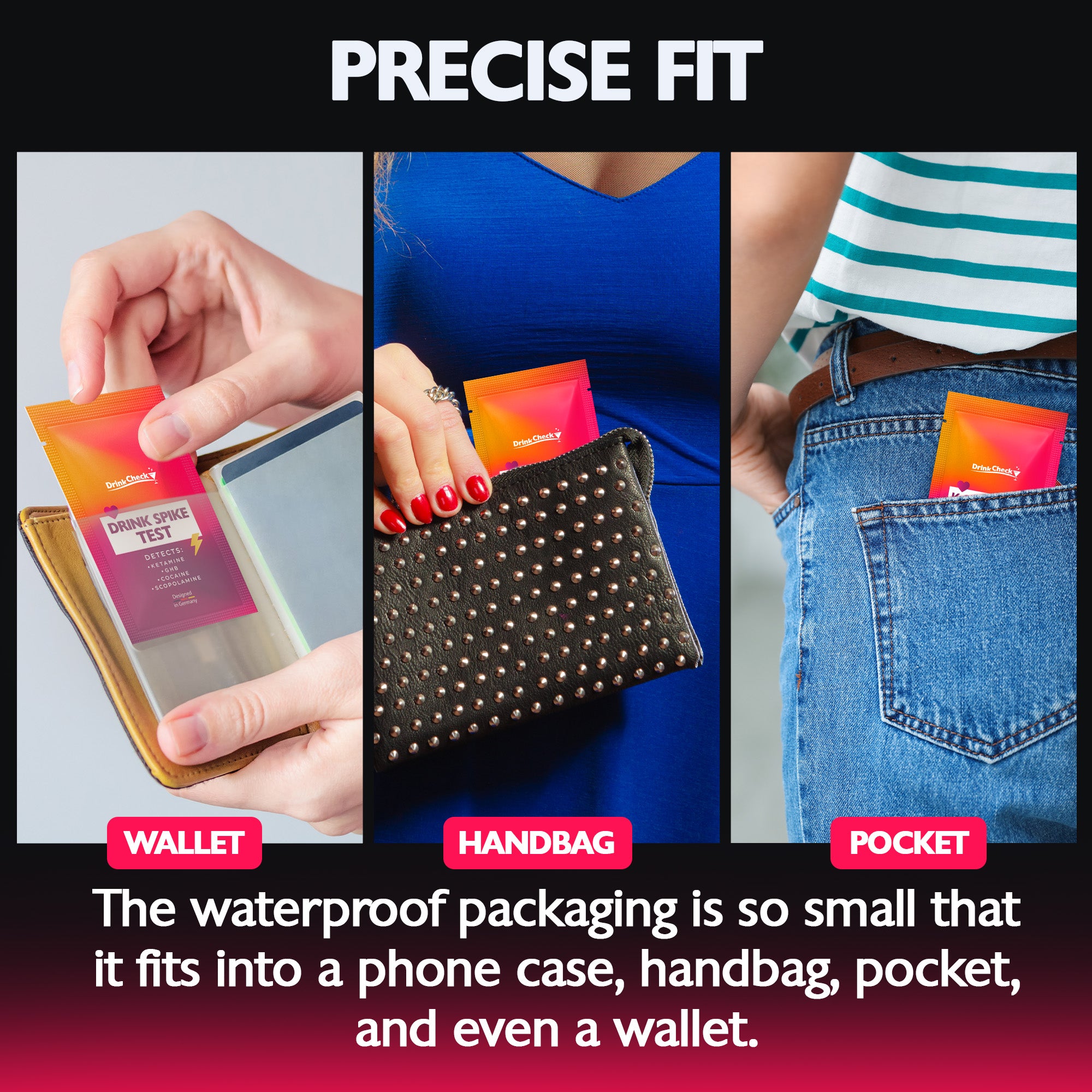 DrinkCheck Getränke-Spike-Test für GHB und Ketamin