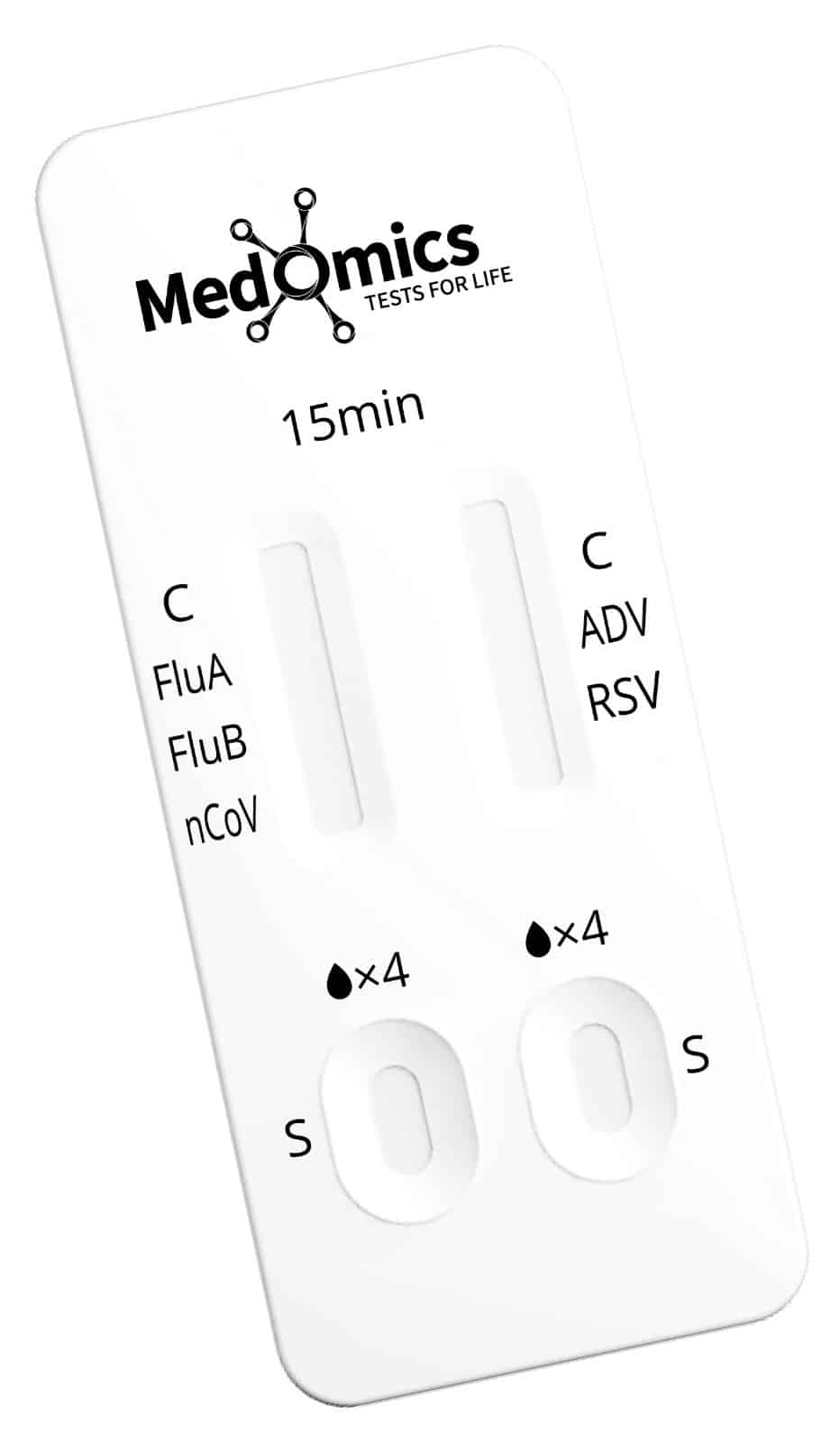 Medomics 5in1 Self-Test – SARS-CoV-2, Influenza A/B, ADV & RSV Antigen Combo Rapid Test for Home Use