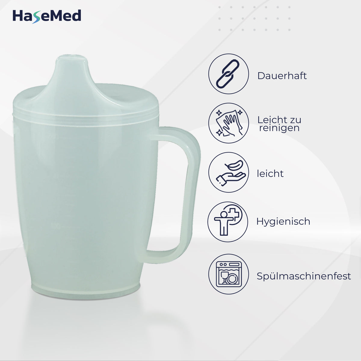 Hasemed Drinking Cup with Handle and 4mm Spout