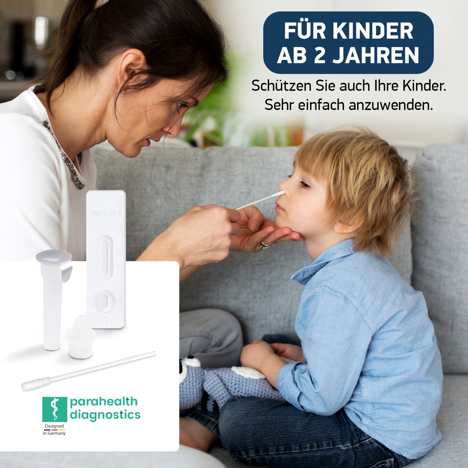 parahealth diagnostics SARS-CoV-2 Antigen Rapid Test for Self-Testing Use (5 tests)