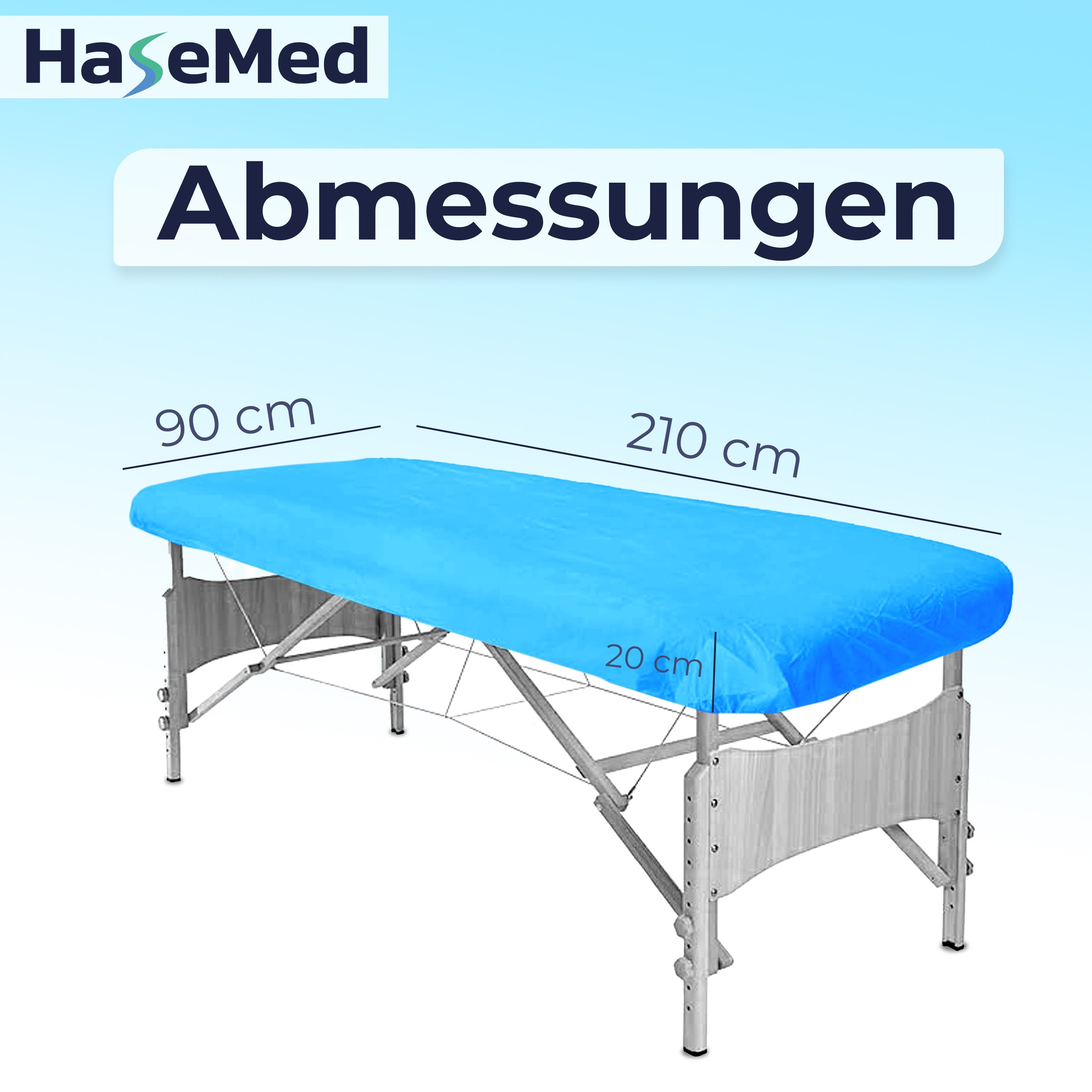 HaseMed Mattress Protector 210x90x20cm | 10 Pieces